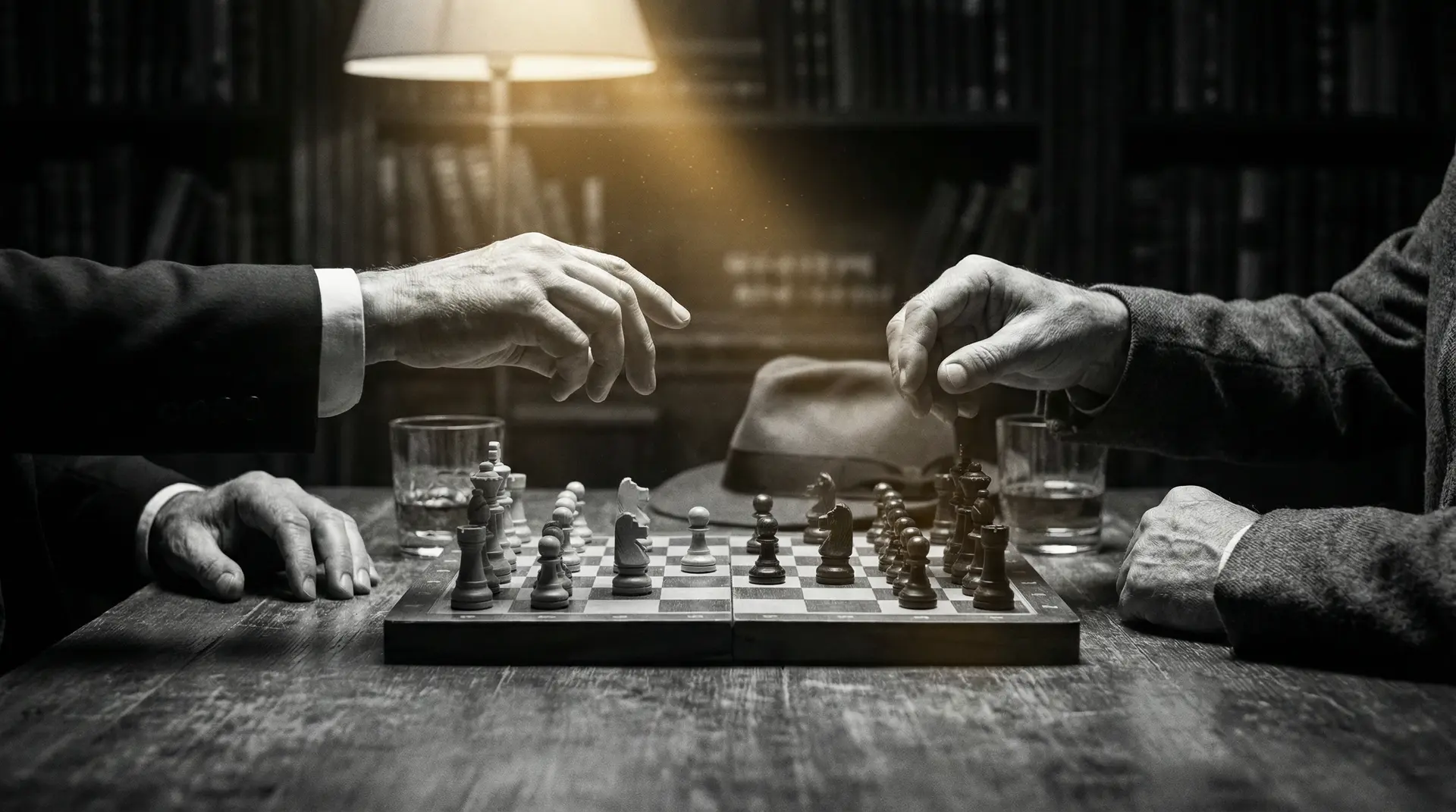 娜美被h 艺术探索系列 - 非线性叙事，棋盘上的对弈象征命运的交错